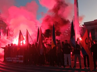 У Житомирі відбувся марш до річниці створення УПА: учасники нагадали про історію визвольної боротьби. ФОТОРЕПОРТАЖ