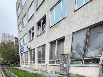 У Полтаві від вибуху ворожого дрона постраждала школа, поранено людину