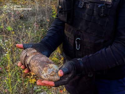 На Вінниччині знайшли та знищили артилерійський снаряд часів Другої світової війни