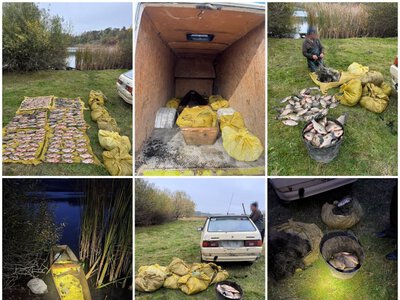 На Вінниччині браконьєр виловив понад 100 кг риби: збитки оцінили у 312 тисяч гривень