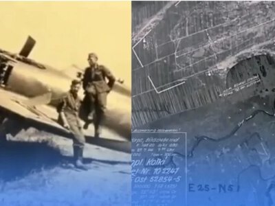 Німецький літак-розвідник фотографував аеродром біля Колок на Волині