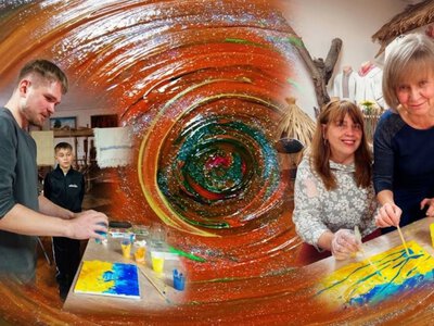 Справжня магія у Музеї історії м. Бердичева: майстер-клас із Fluid Art