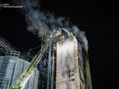 Вогонь знищував зерносушарку: у Козові ДСНС врятувала підприємство від катастрофи (відео)