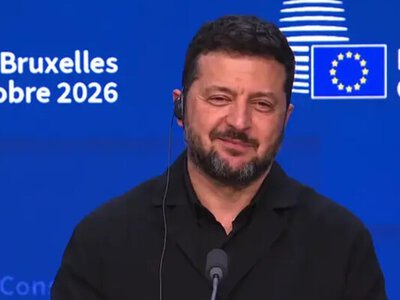Відео: Зеленський усмішкою відповів на запитання про роль цапа-відбувайла для Трампа