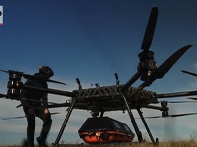 Українська компанія SkyFall представила дрон для евакуації поранених повітряним шляхом