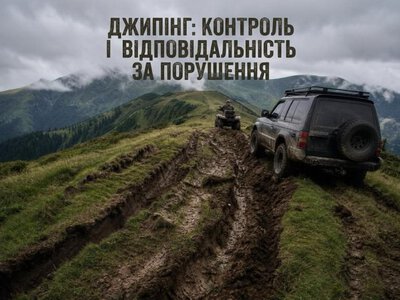 На Закарпатті нарахували понад ₴55 тисяч збитків за незаконний джипінг на горі Гимба