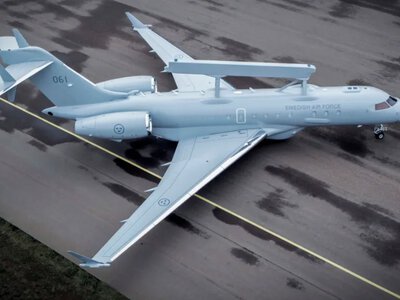 Швеція представила перший літак GlobalEye на заміну ASC 890, які передала Україні