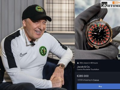 Годинники президента житомирського «Полісся» оцінили у 30 млн грн: серед них є модель із рулеткою