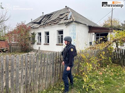 В Овруцькій громаді на Житомирщині після атаки БпЛА госпіталізували трьох людей