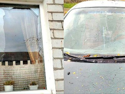 Вибиті вікна та пошкоджено авто: російський FPV-дрон атакував село на Чернігівщині (Фото)