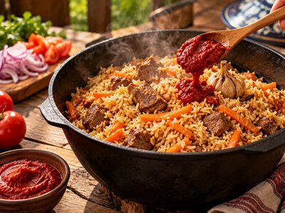 Лише зіпсуєте плов: який популярний продукт робить рис у казані твердим і сухим