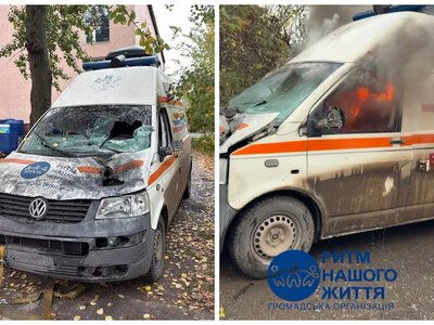 У Слов’янську російський дрон атакував евакуаційне авто, а сам волонтер отримав повідомлення із погрозами