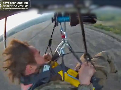 На Харківщині пораненого бійця вперше повітрям евакуювали з поля бою за допомогою дрона
