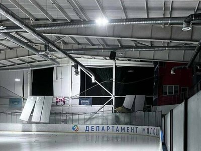 Ракетний удар пошкодив льодову арену «Шалетт» у Києві