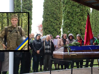 53-річного офіцера Леоніда Максюту провели в останню путь на Бердичівщині