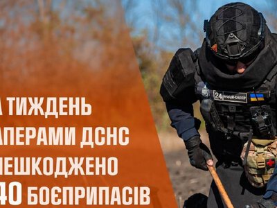За тиждень на Харківщині знешкодили понад 700 вибухонебезпечних предметів
