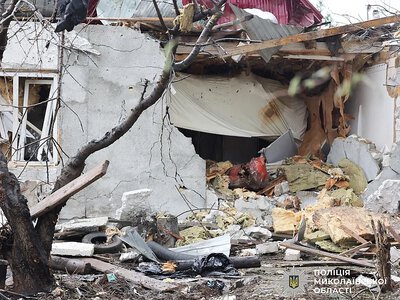 В поліції показали наслідки ударів дронами по Миколаєву (фото, відео)