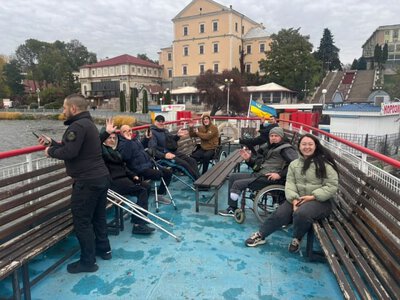 Прогулянка на теплоході для ветеранів Тернополя