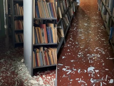 Унаслідок російської атаки зазнала пошкоджень Книжкова палата України