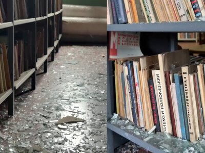 Через російську атаку на Київ знову зазнала руйнувань Книжкова палата України, де зберігаються усі видання України з 1917 року