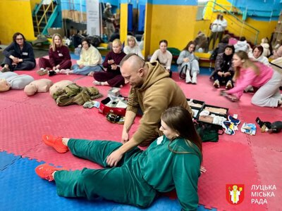 У Луцькій громаді проводять навчання з домедичної допомоги та безпеки під час надзвичайних ситуацій