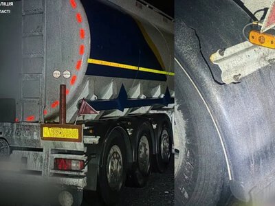 Біля Луцька водій вантажівки наїхав на огорожу, залишив місце аварії й вживав алкоголь