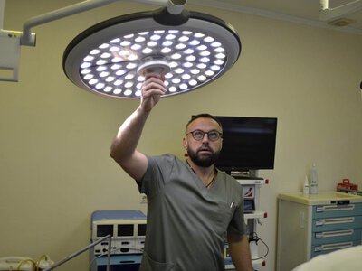 У Звенигородській лікарні встановили новий операційний світильник за 270 тисяч гривень