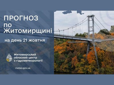 Погода сьогодні на Житомирщині