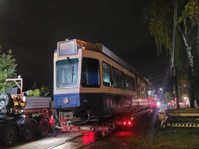 До Вінниці прибули ще два швейцарські трамваї з низькопідлоговою секцією