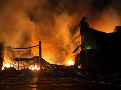 Атака на Київ зруйнувала 1000 кв. м «Епіцентру» на Оболоні