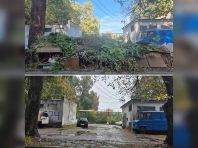 У Дніпрі на вул. Георгія Дзика вивезли великогабаритне сміття