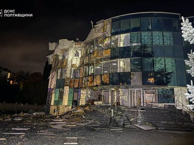У Кременчуці російський дрон влучив у будівлю телерадіокомпанії