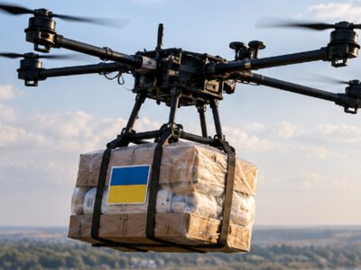 Евакуація неможлива: дроном передали посилку чоловікові, який живе в небезпечному районі Херсона