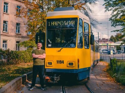 Перший в Україні ветеран із протезом став водієм трамвая: історія Івана Лебідя