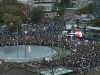 У Белграді відбулися масштабні протести на підтримку опозиції: кількість учасників оцінили в 150 000