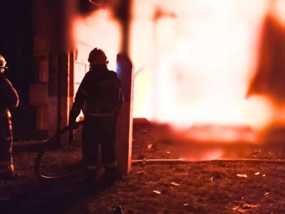 У Рівненській області через російську атаку горіла енергетична інфраструктура