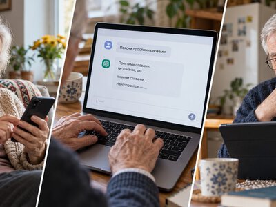 Третина українців 60+ користуються ШІ: для чого українцям чат-боти