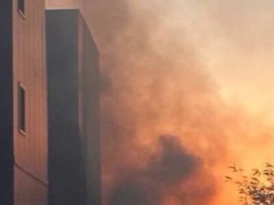 Удар по Запоріжжю: горить торговельний об'єкт
