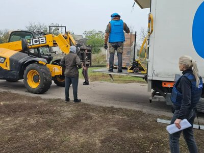 На Херсонщині гуманітарний конвой доставив допомогу мешканцям Милівської громади