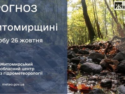 У Житомирі 26 жовтня буде до +15°: синоптики дали прогноз на понеділок