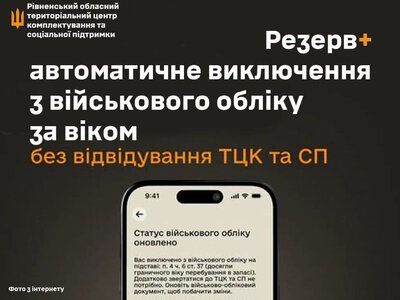 Без візитів до ТЦК: виключення з військового обліку за віком тепер відбувається автоматично