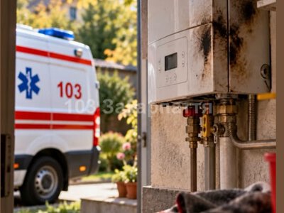 Спалах полум’я з газового котла травмував жінку на Хустщині