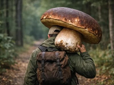 У Польщі грибник знайшов велетенський білий гриб вагою понад 2,5 кг