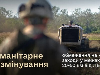 Через безпекові ризики обмежено планування нових заходів гуманітарного розмінування у 6 областях, зокрема на Миколаївщині