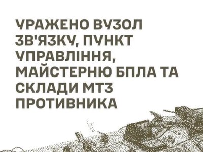 Генштаб повідомив про ураження пунктів управління та складів окупантів