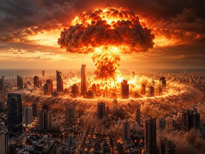 Нетаньяху застеріг ізраїльтян про небезпеку “другого Голокосту” під час виборчої кампанії, демонструючи ядерний вибух