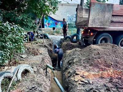 На вулиці Євгена Танцюри ремонтують внутрішньоквартальний проїзд