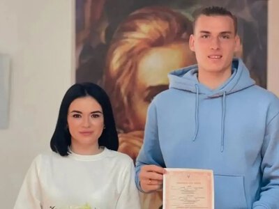 Дружина Луніна розкрила, чому вони з Андрієм одружилися у спортивних костюмах