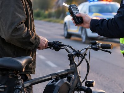У Привітному чоловіка на електровелосипеді оштрафували на 17 тисяч гривень за нетверезу їзду