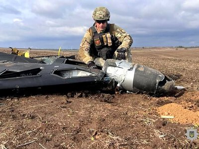 На Миколаївщині дрон впав і не вибухнув – його бойову частину підірвали контрольовано  (ФОТО)